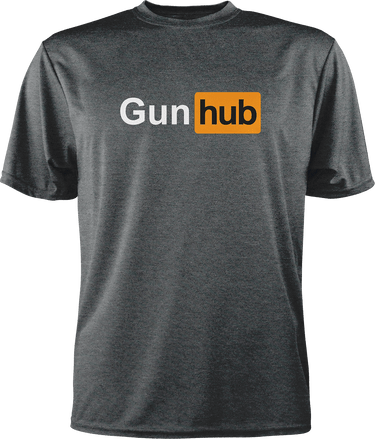 Gun Hub T-Shirt Greater Half Heathered Charcoal S
